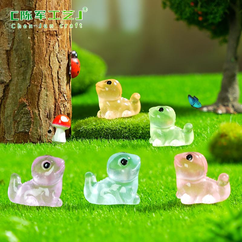 Tiểu cảnh tắc kè nhỏ phát sáng DIY, phụ kiện tiểu cảnh mini resin garden treo bàn đáng yêu cute (ZC-1436)