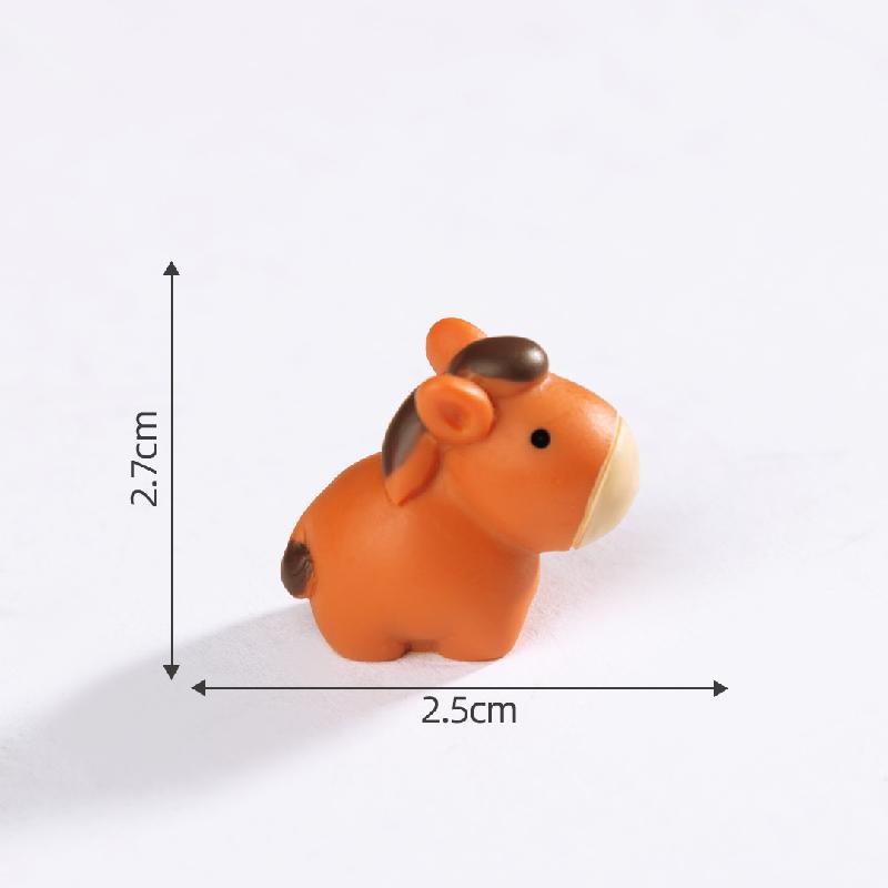 苔藓微景观创意可爱青蛙鳄鱼犀牛小动物公仔 DIY装饰品配件小摆件