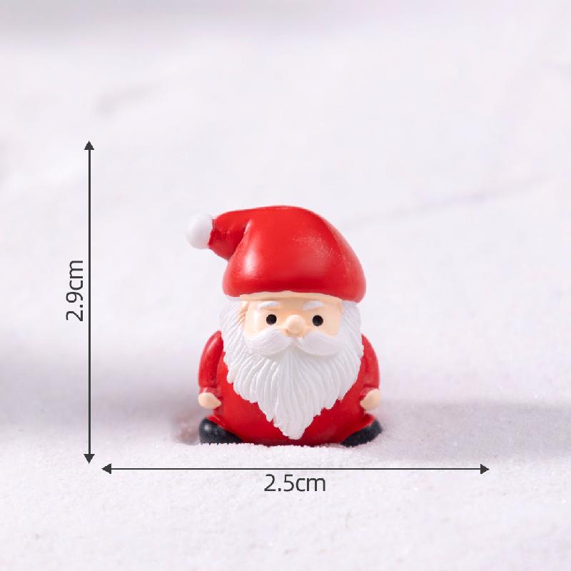 跨境外贸微景观创意圣诞老人小鹿DIY装饰品挂配件迷你桌面小摆件