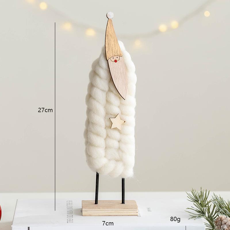 Trang trí Noel: Ông già Noel len, phụ kiện bàn chụp ảnh