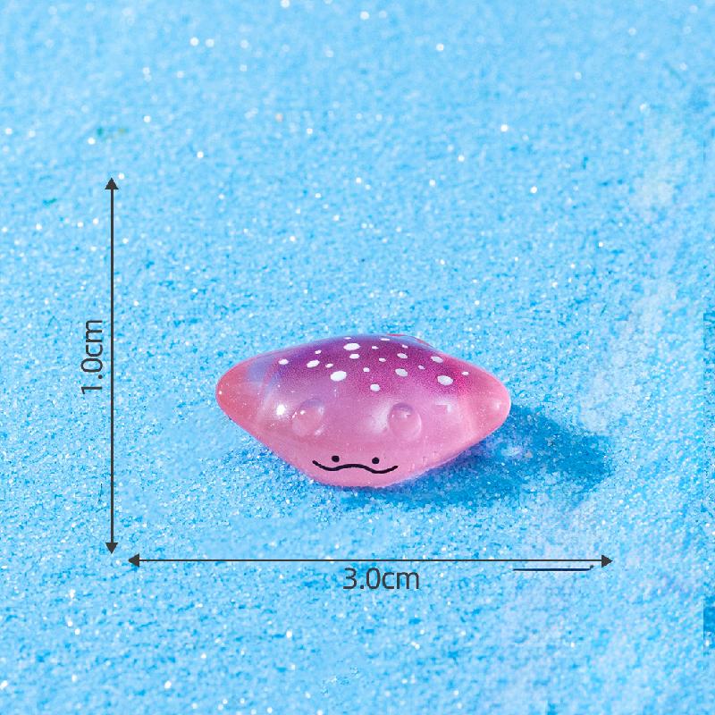 微景观创意夜光魔鬼鱼萌粒鱼缸水族造景0DIY装饰品配件迷你小摆件