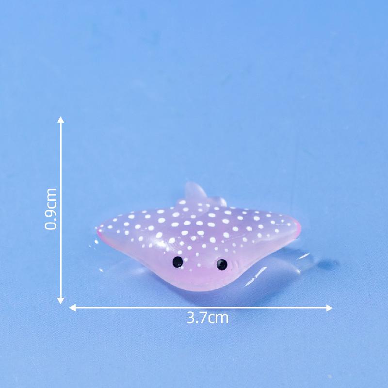 微景观创意游泳圈气垫船海洋动物水族造景 DIY装饰配件迷你小摆件