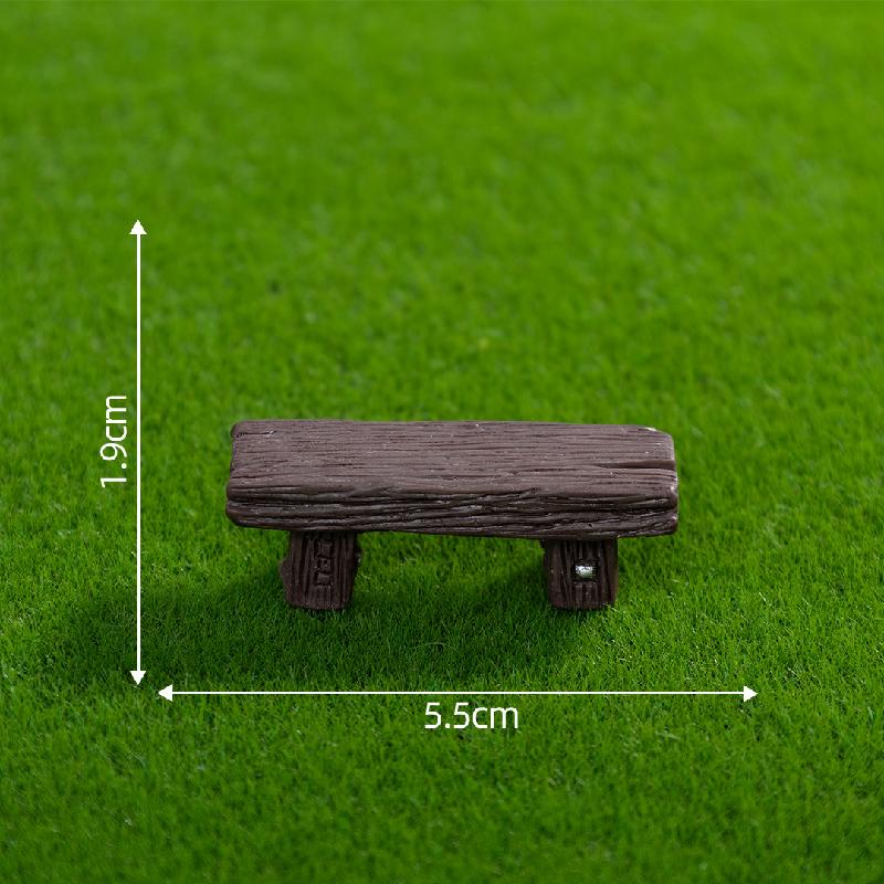 Ghế gỗ đôi, trang trí cây cảnh cho cặp đôi, phong cách cổ (ZC-40)