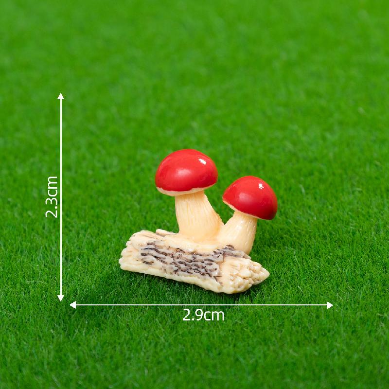 Tiểu cảnh nấm nhựa, trang trí DIY mini, tiểu cảnh dễ thương (ZC-8)