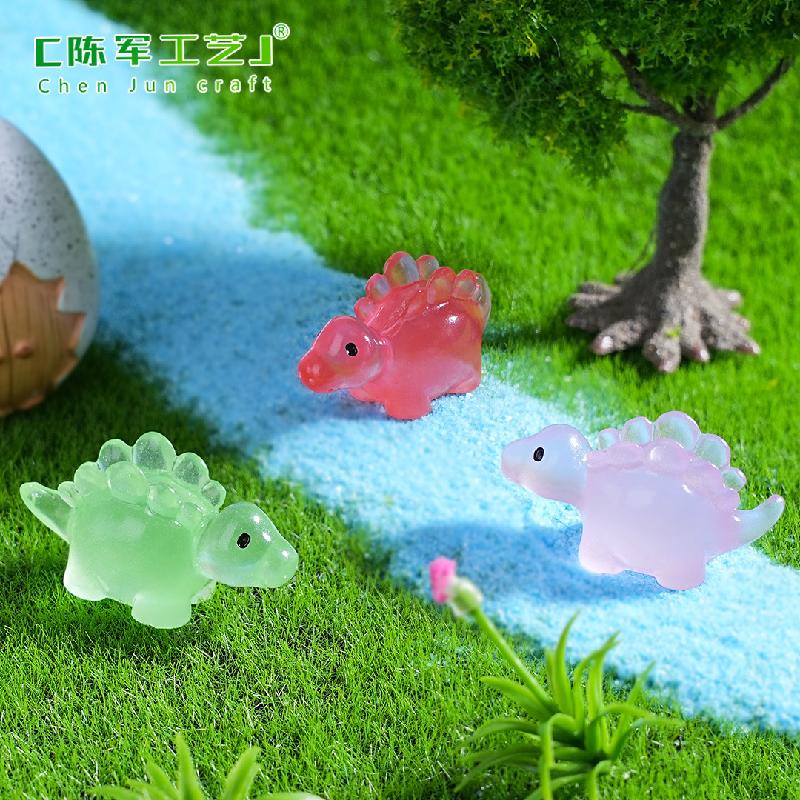 外贸新品微景观创意夜光小恐龙萌粒盲袋 DIY装饰品配件迷你小摆件