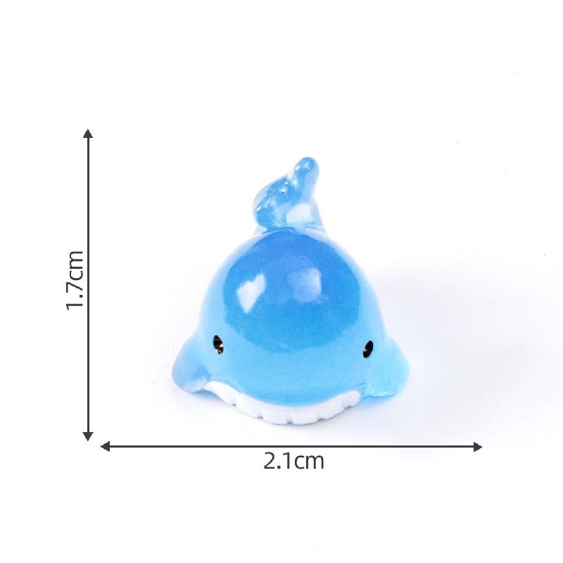 微景观创意海洋动物海豚螃蟹生态瓶 DIY装饰品配件迷你桌面小摆件