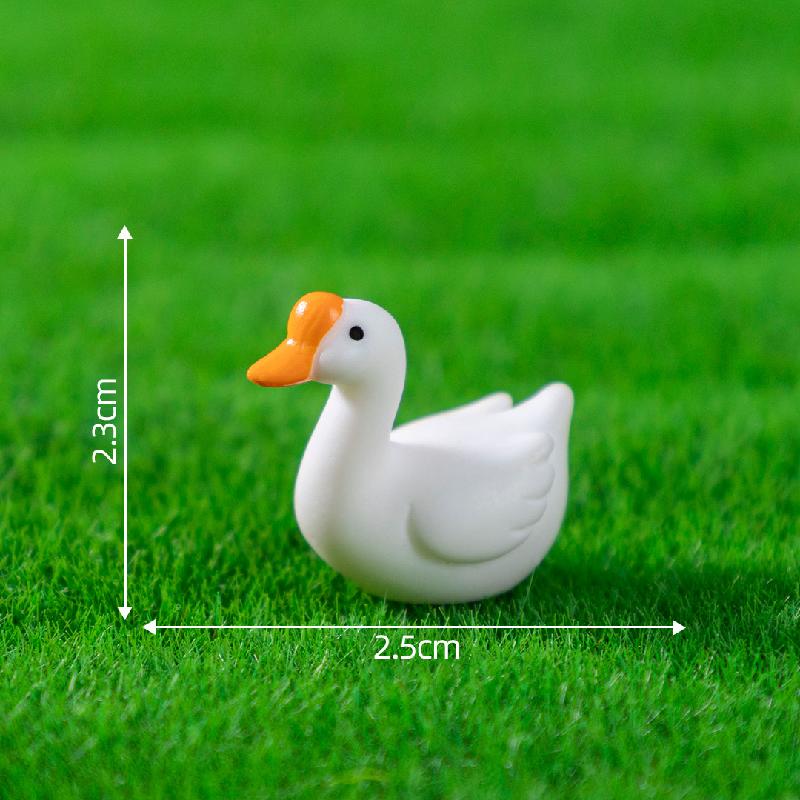 微景观创意可爱动物小猫咪小黄鸭公仔 DIY装饰品挂配件迷你小摆件