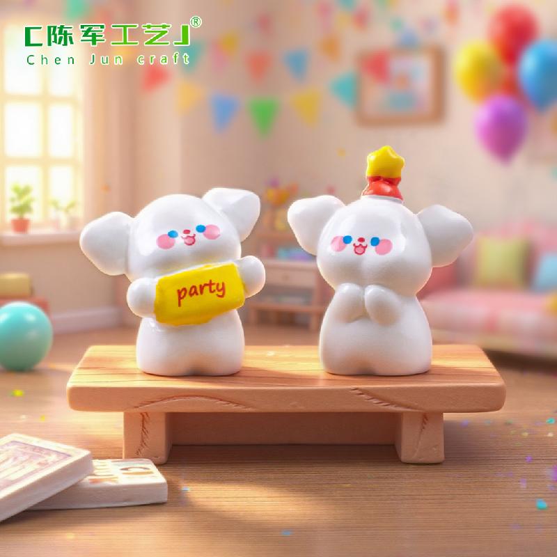 Tiểu cảnh chó tiệc, búp bê DIY, phụ kiện bàn tiểu cảnh mini đáng yêu (ZC-567)