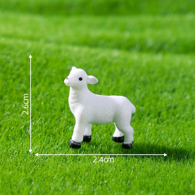 微景观创意田园小牛小羊农夫农场造景 DIY装饰配件迷你微缩小摆件