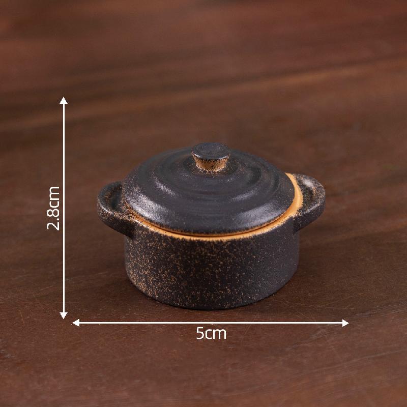 微景观创意仿真砂锅碗模型娃屋食玩 DIY装饰品配件迷你桌面小摆件