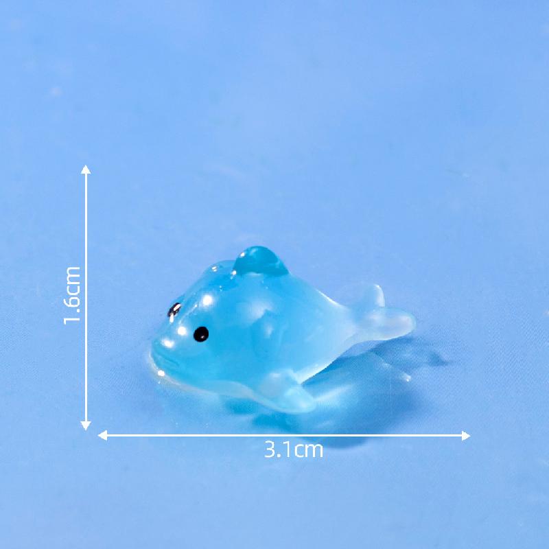 微景观创意游泳圈气垫船海洋动物水族造景 DIY装饰配件迷你小摆件