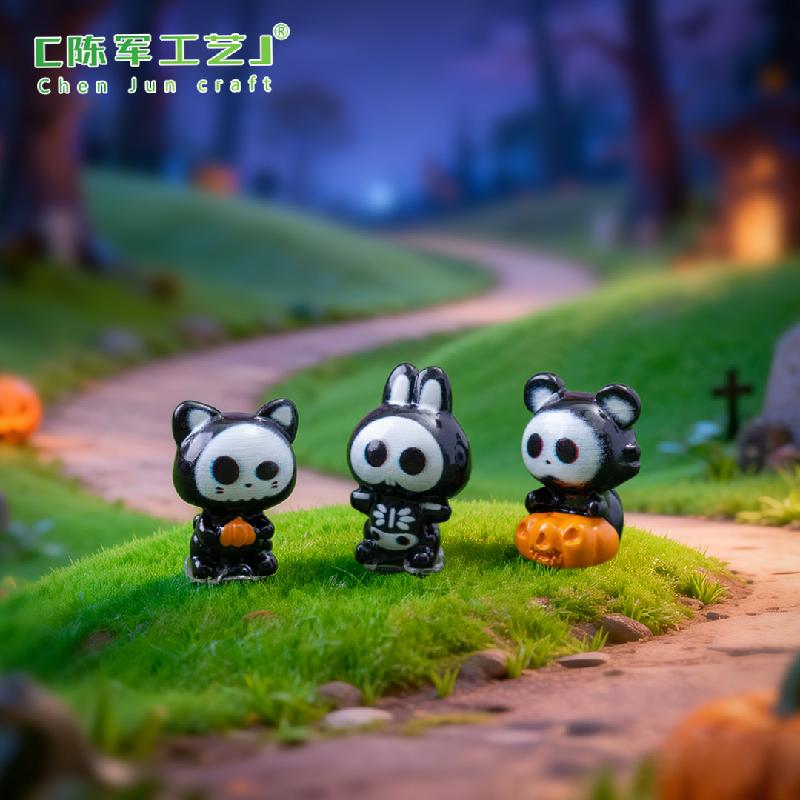 Thú nhỏ đầu lâu Halloween mini trang trí tiểu cảnh (PK-689)