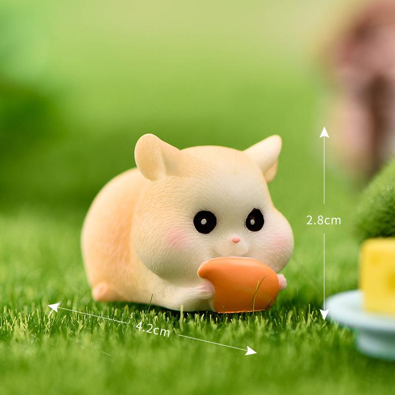 Chuột hamster háu ăn, Pho mát, Bao Gạo, Đĩa (PK-73)