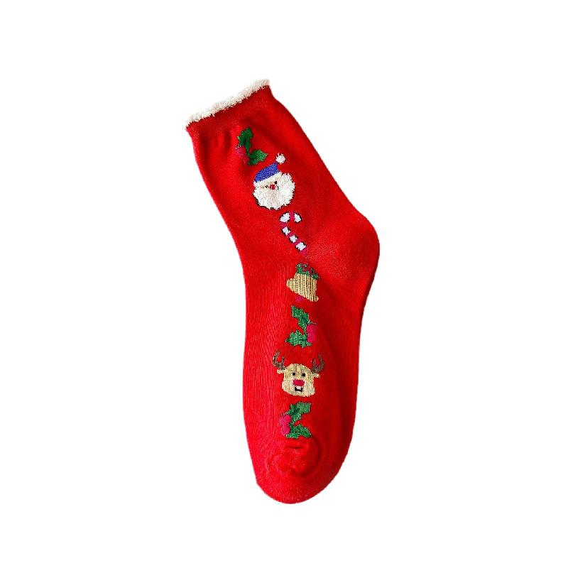Tất Giáng Sinh nữ: tất Santa, tất tuần lộc, tất cao cổ, thời trang mùa thu đông, sản phẩm mới từ Zhuji.