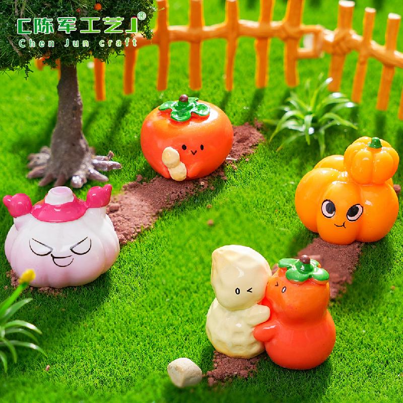 微景观创意谐音梗小水果萌粒 DIY装饰品挂配件迷你车载桌面小摆件