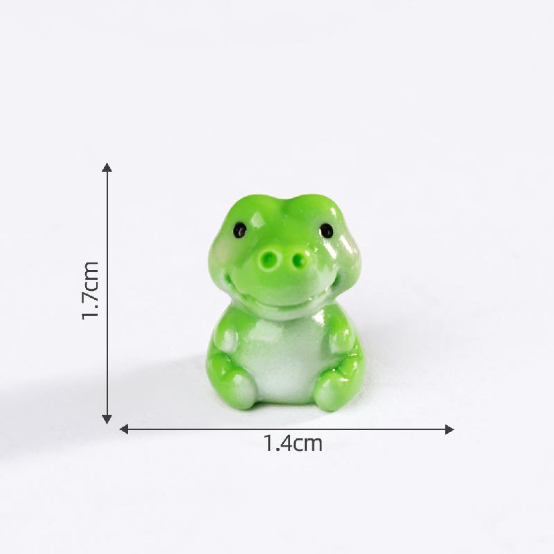 苔藓微景观创意可爱青蛙鳄鱼犀牛小动物公仔 DIY装饰品配件小摆件