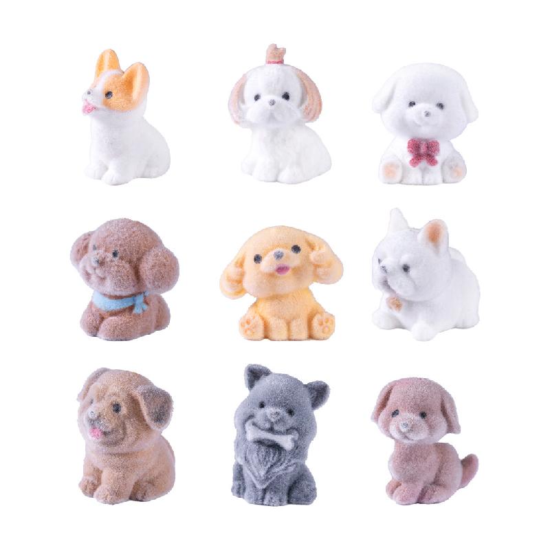 可爱植绒金毛小狗公仔萌粒 DIY装饰品钥匙扣包包挂配件迷你小摆件