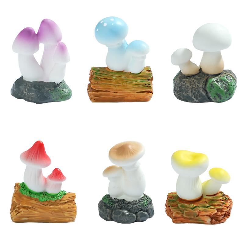 Tiểu cảnh nấm dễ thương, sân vườn DIY, phụ kiện bàn tiểu cảnh mini đáng yêu (ZC-506)