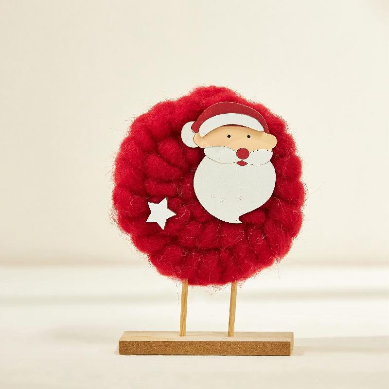Móc treo Giáng Sinh mini: ông già tuyết, tuần lộc và cây thông, trang trí bàn và cửa hàng bằng đồ trang trí felt.