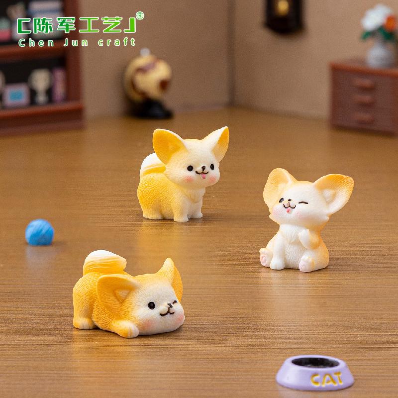 Tiểu cảnh cáo tai dài, 12 kiểu, trang trí cây cảnh mini (ZC-206)