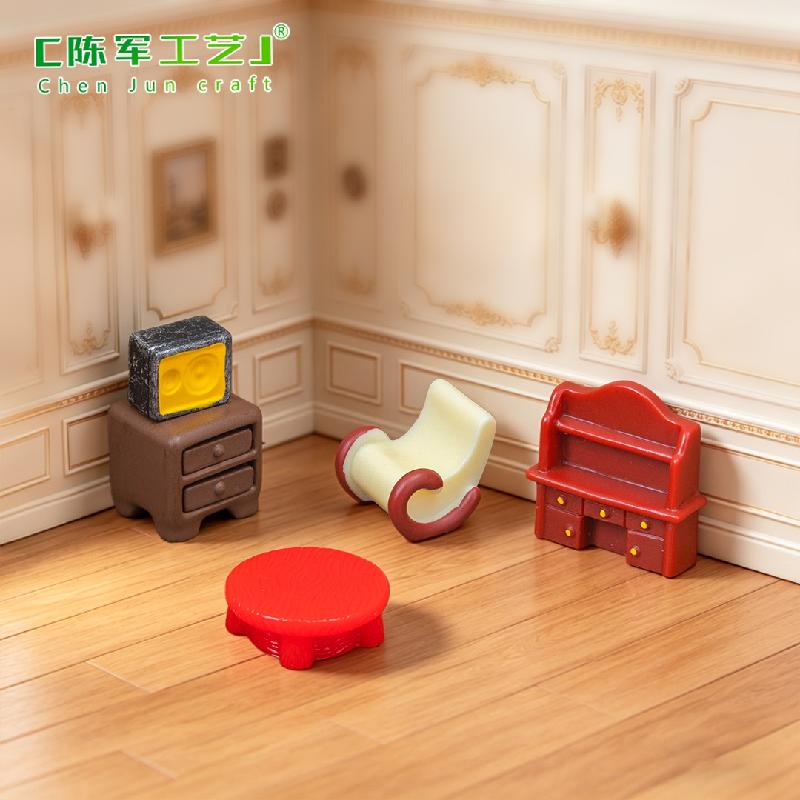 Bộ nội thất lò sưởi sofa mini nhà búp bê (PK-696)