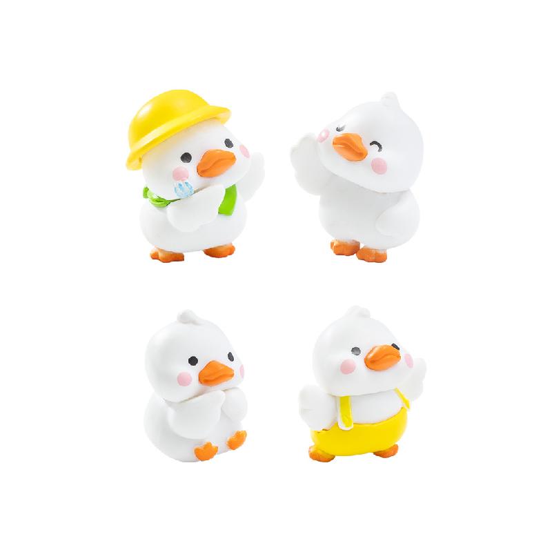 Vịt Trắng Hoạt Hình Mini Trang Trí (PK-205)