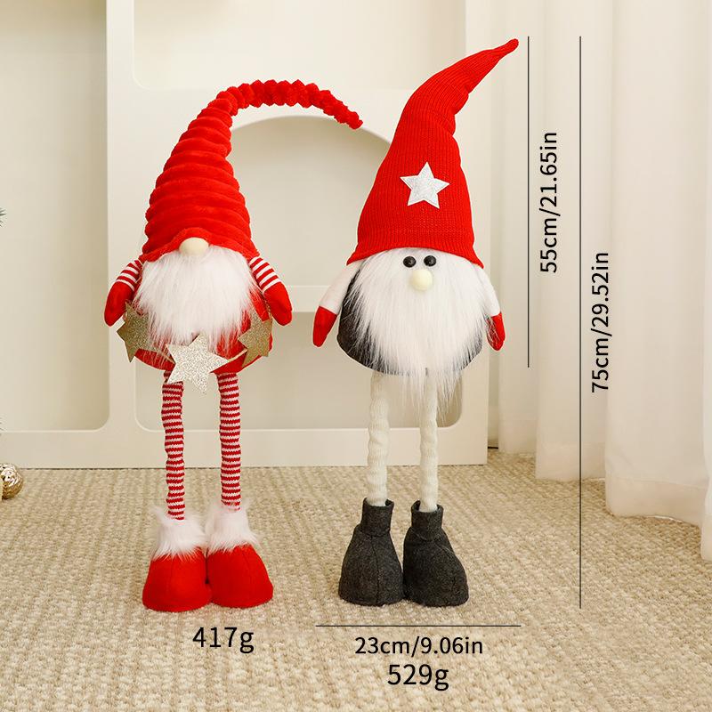 Trang trí Noel: Gnome ông già Noel nhỏ trang trí cửa sổ