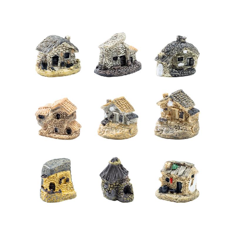 Tiểu cảnh nhà nhỏ Zakka, trang trí chậu cây với 8 mẫu (ZC-297)