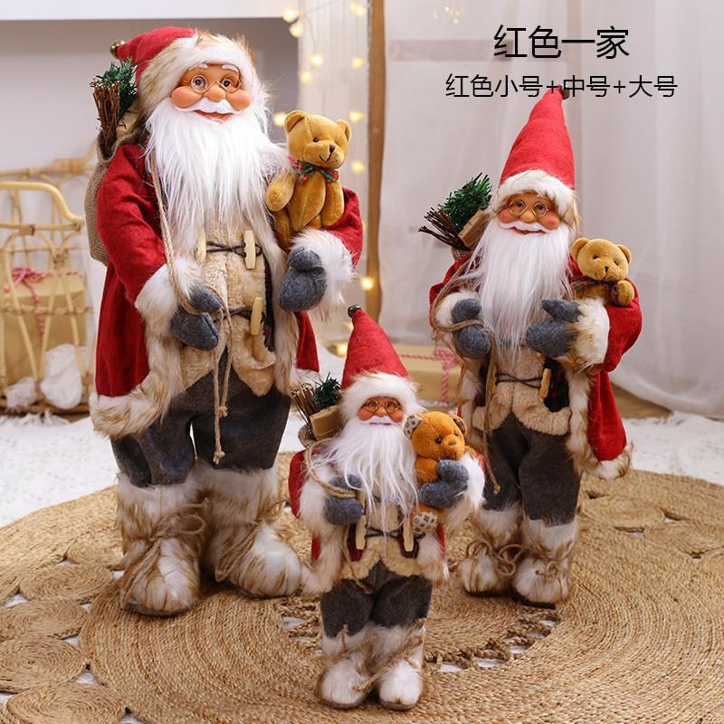 Trang trí Noel: Búp bê ông già Noel cho khách sạn, nhà hàng