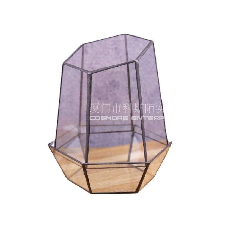 DG-259 Cắt bốn mặt có thể tách kính hoa nhà, thông minh, hoa thịnh vượng, thục vật hữu cơ, hộp thực vật hữu cơ