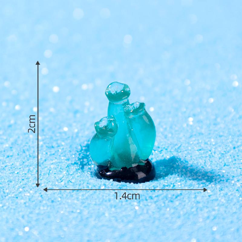 跨境新品微景观夜光小珊瑚 鱼缸海洋造景DIY装饰品配件迷你小摆件