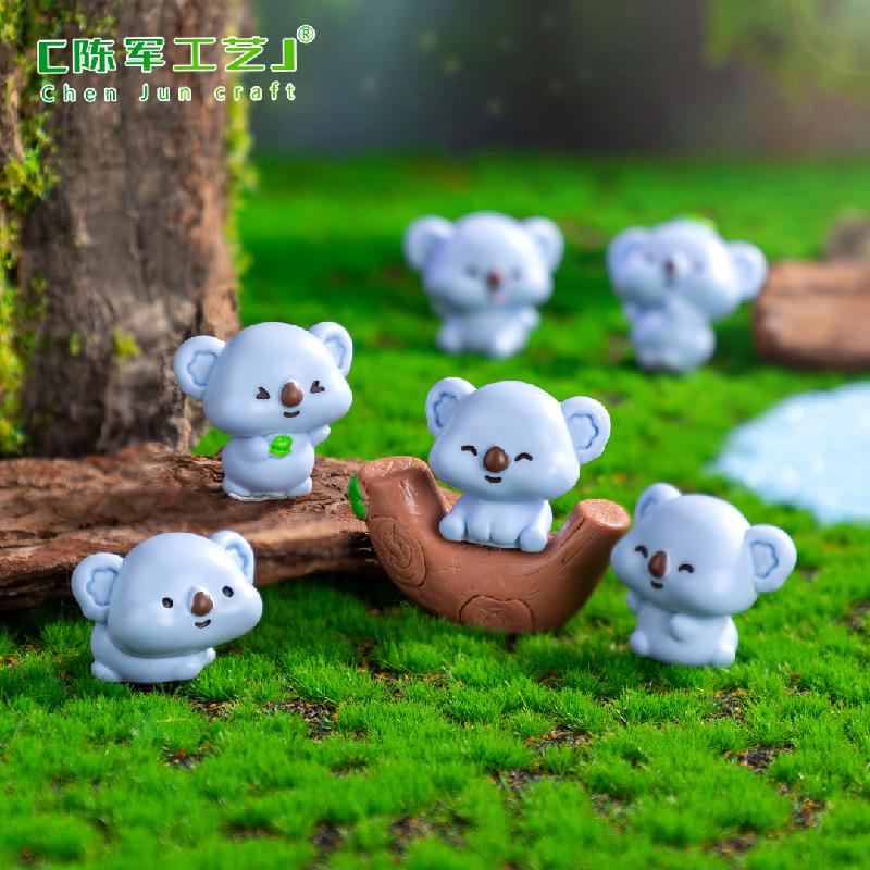 跨境外贸微景观创意可爱考拉园艺造景 DIY装饰配件迷你桌面小摆件