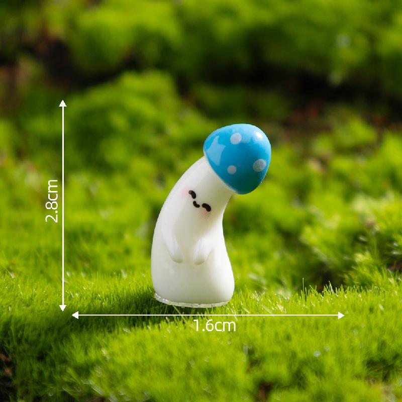 微景观创意趣味歪头小蘑菇萌粒园艺造景 DIY装饰品配件迷你小摆件