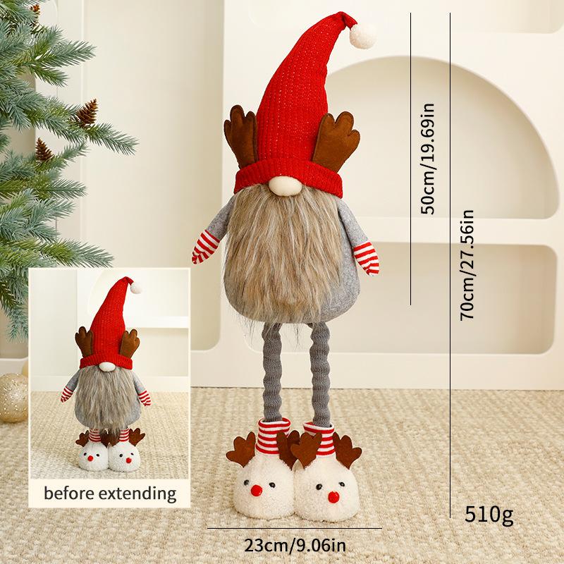 Trang trí Noel: Gnome ông già Noel nhỏ trang trí cửa sổ