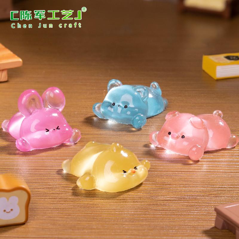 Thú cưng nằm dài – Mô hình động vật dễ thương, trang trí bàn, xe hơi (M-583)
