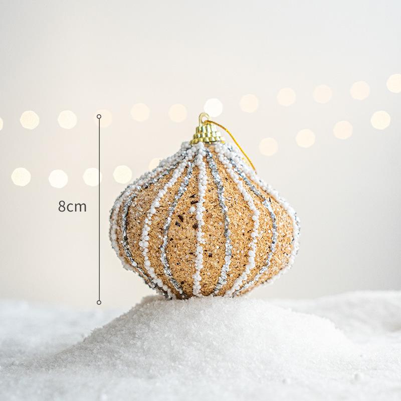 Trang trí Noel: Bóng vàng champagne, nơ trang trí đẹp