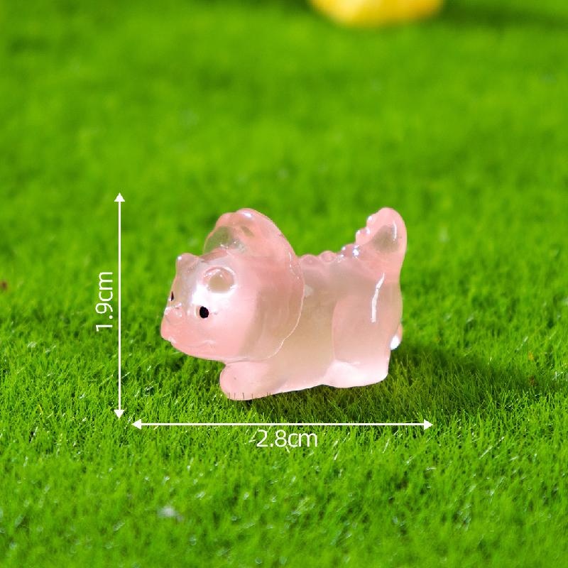 跨境新品微景观创意三角龙剑龙多彩恐龙 DIY装饰品配件迷你小摆件