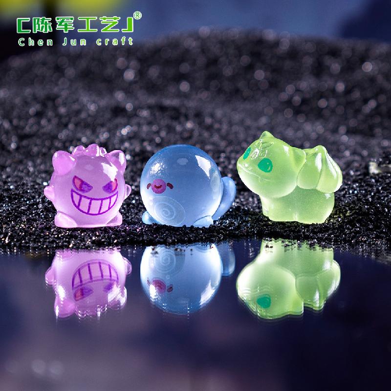 跨境新品微景观创意夜光小精灵万圣节造景 DIY装饰配件迷你小摆件