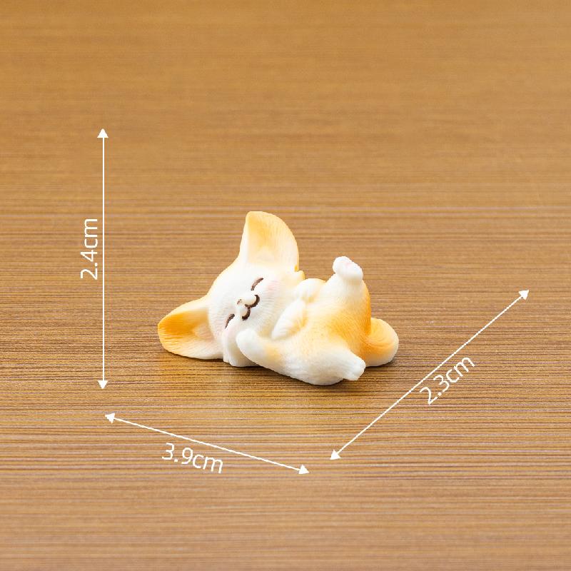 Tiểu cảnh cáo tai dài, 12 kiểu, trang trí cây cảnh mini (ZC-206)