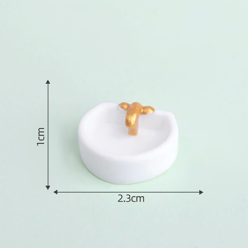 微景观创意可爱粉色浴室娃娃屋家具用品 diy装饰品配件迷你小摆件