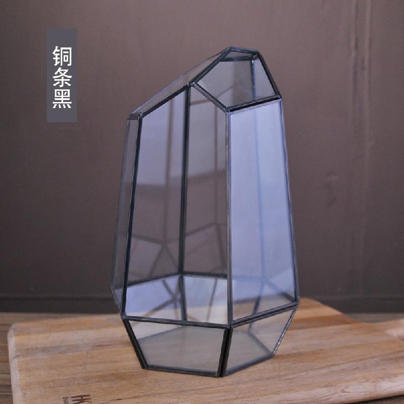 DG-8 Cây thực vật lá cứng, phòng kính thủy tinh, hộp sinh thái nhỏ, quà tặng sáng tạo và hàng loạt cắt lớn