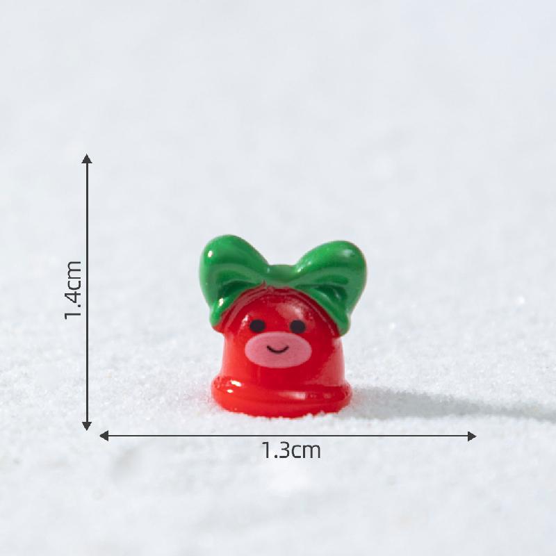 跨境新品圣诞雪人小鹿萌粒雪地造景 DIY装饰品配件迷你桌面小摆件