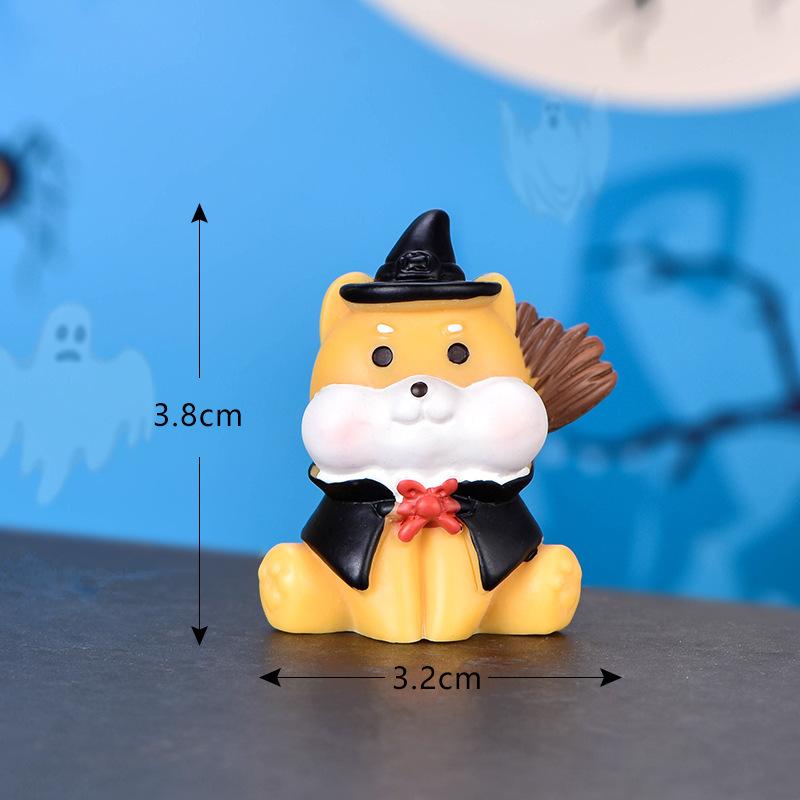 Tiểu cảnh ma và bí ngô Halloween, phụ kiện trang trí cây cảnh (ZC-545)