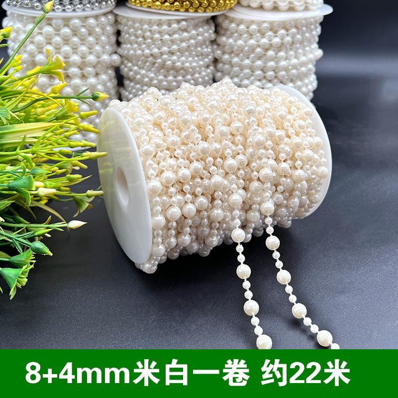 Dây chuỗi ngọc trai giả ABS từ 6-14mm, lý tưởng cho trang trí đám cưới. Đem đến vẻ đẹp sang trọng và tinh tế cho các sự kiện đặc biệt.