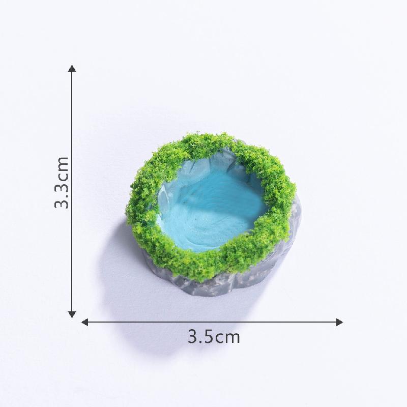 苔藓微景观创意仿真水池塔楼园艺造景 DIY装饰配件微缩迷你小摆件