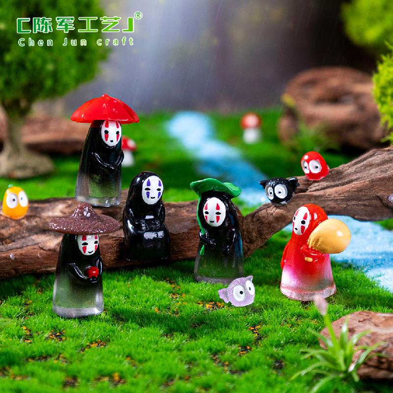 跨境新品微景观创意雨天小孩儿公仔万圣节 DIY装饰配件迷你小摆件