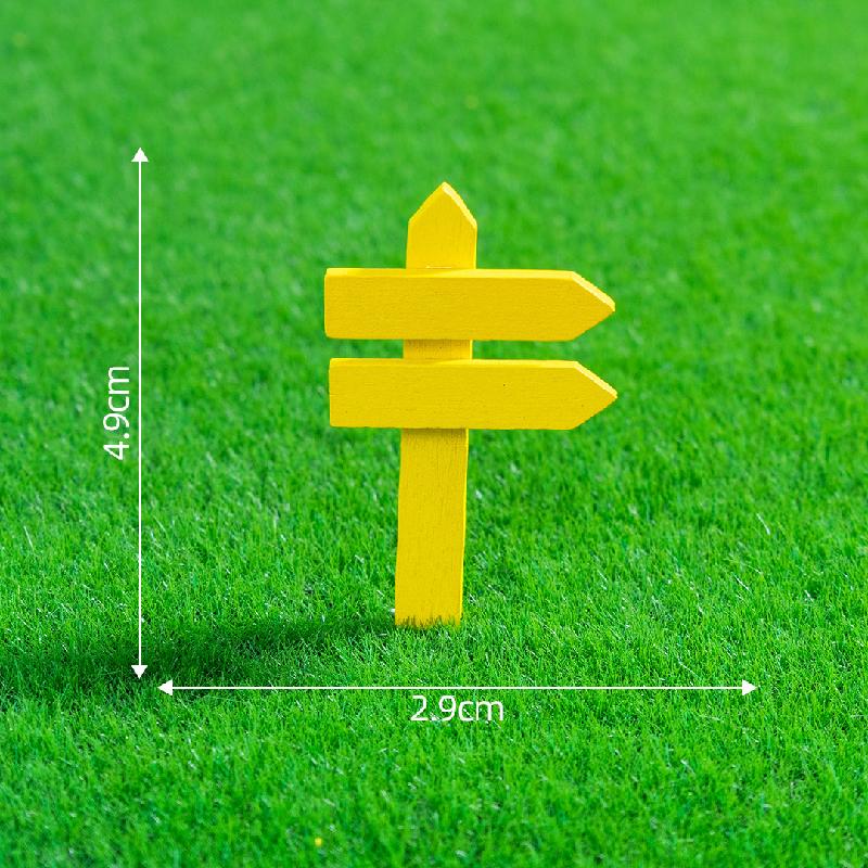 Tiểu cảnh bảng chỉ đường, hàng rào gỗ trang trí cây cảnh (ZC-182)