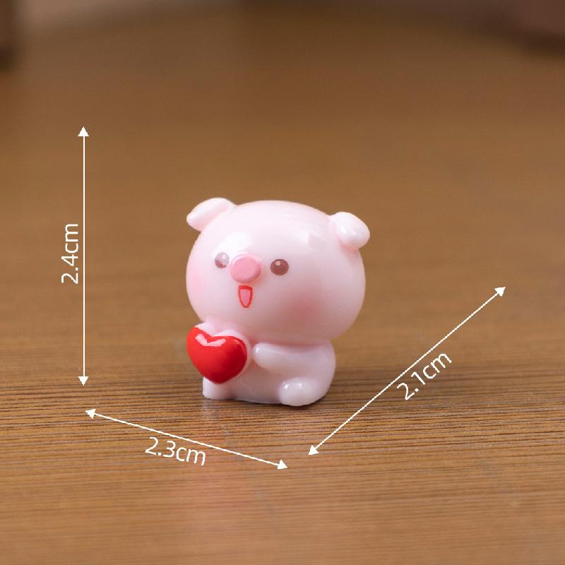 Heo Trái Tim Màu Hồng Mini (PK-685)