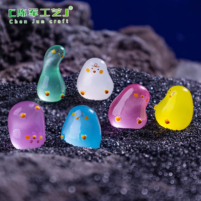 微景观创意夜光搞怪小白鸭盲袋 DIY装饰品挂配件迷你装饰品小摆件