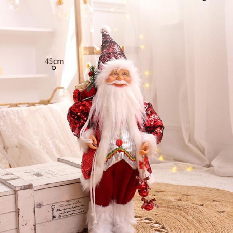 Trang trí Noel: Búp bê ông già Noel cho khách sạn, nhà hàng